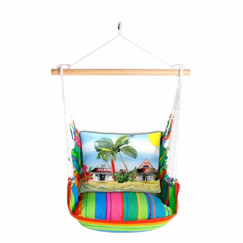 Magnolia Casual Swing Set 4 piece - Le Jardin Nouveau w/ Surf Shacks