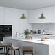 preview thumbnail 39 of 66, 1 - Light Modern Metal 11.02" Bowl Dome Island Pendant Light