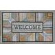 preview thumbnail 1 of 1, Mohawk Home Colorful Roots All Weather Recycled Rubber Door Mat - 1'6" x 2'6" 1'6" x 2'6" - Brown