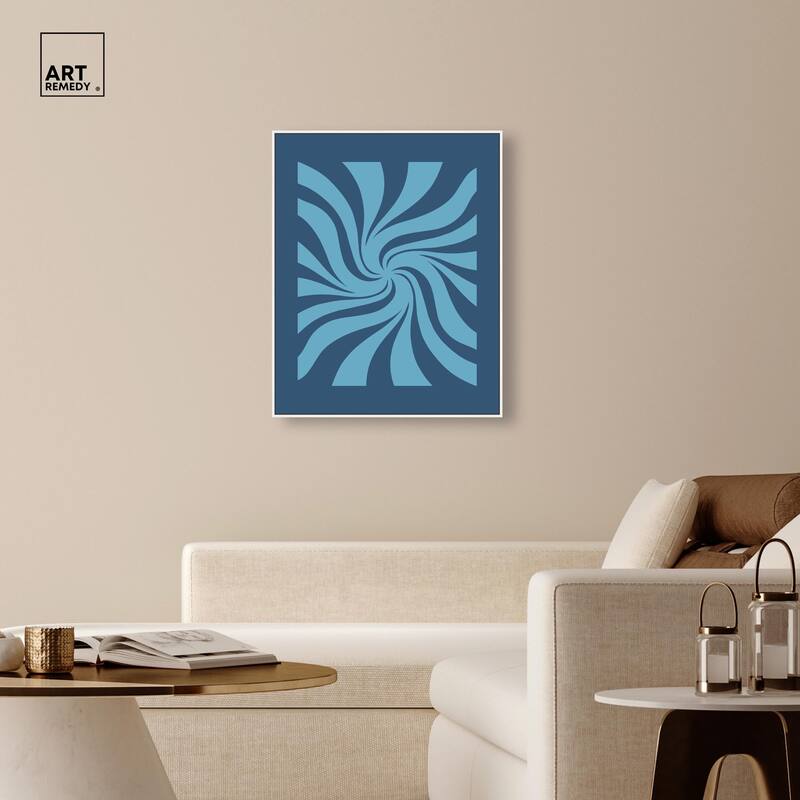 Carnaval Retro Blues Canvas by Art Remedy