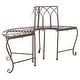 preview thumbnail 30 of 41, SAFAVIEH Abia Victorian Wrought Iron 50-inch Outdoor Tree Bench. - 50 in. W x 24 in. D x 31 in. H