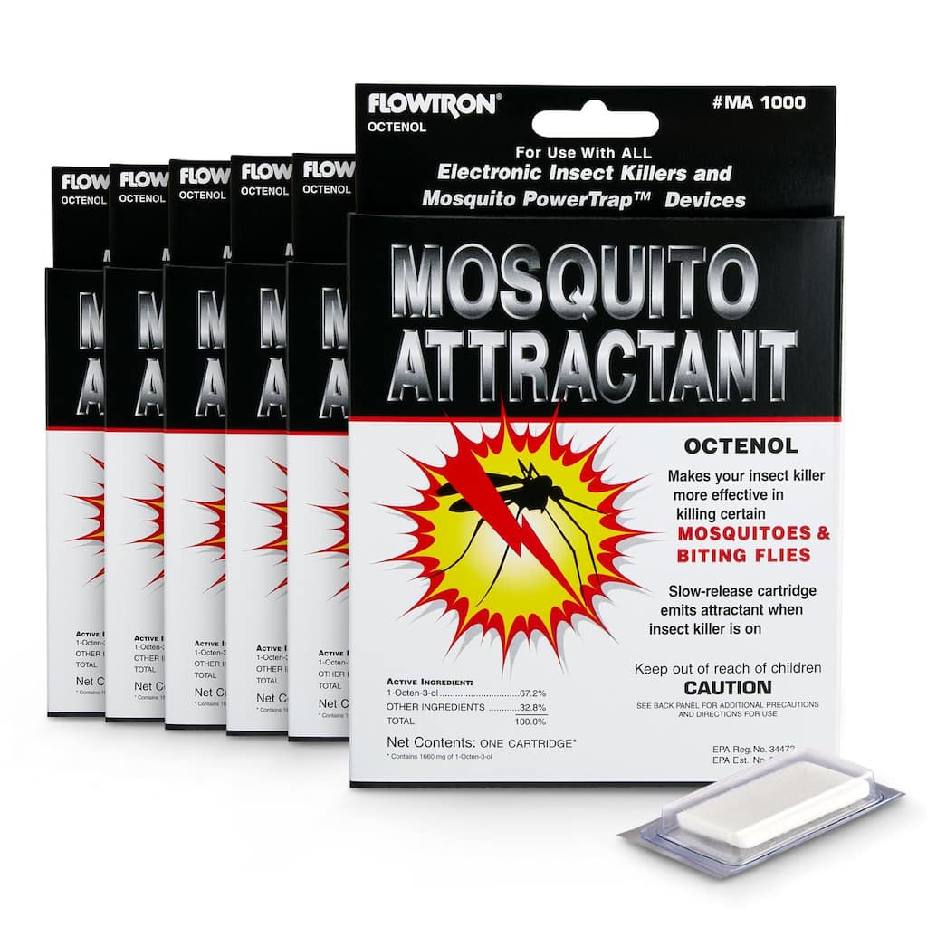 Flowtron Octenol Mosquito Attractant Cartridges 6-Pack Refill for Flowtron Electronic Insect Killer.