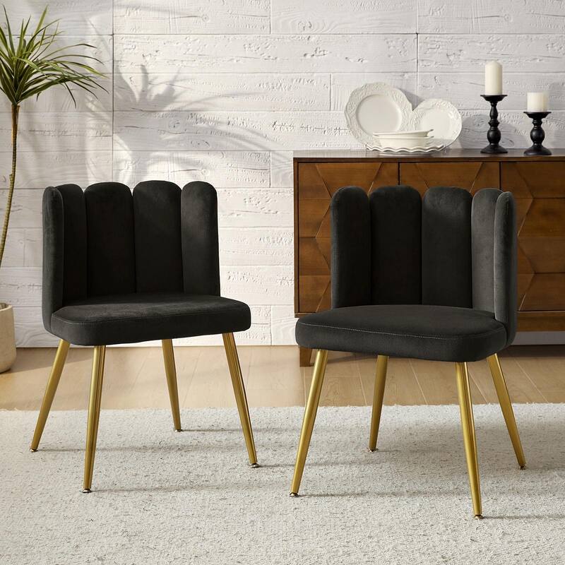 Anjela Side Chair with Tufted Back Set of 2