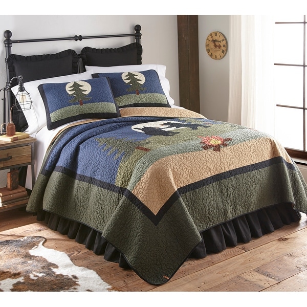 Donna Sharp Bear Camp Quilt Set. Opens flyout.