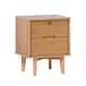 Middlebrook Mid-Century Solid Wood 2-Drawer Nightstand
