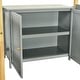 preview thumbnail 19 of 17, Full Size Wood Loft Bed With Built-in Storage Cabinet and Cubes,Foldable desk,Multiple Choice,2 installation options,Gray