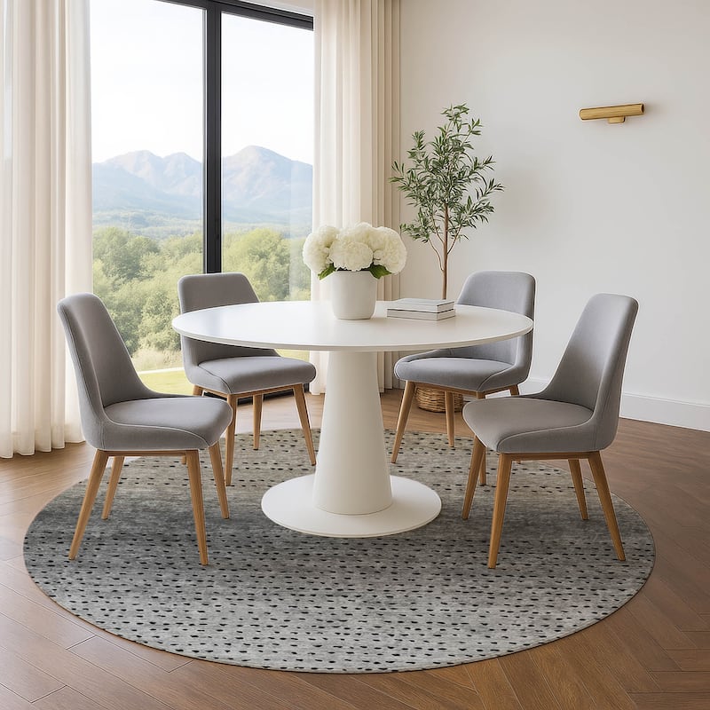 Premium Washable Super Soft Ombre Modern Mayfield Rug - Taupe - 8' x 8'