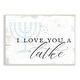 preview thumbnail 1 of 10, Stupell Love You A Latke Clever Rustic Hanukkah Typography Wood Wall Art - Blue 15 x 10