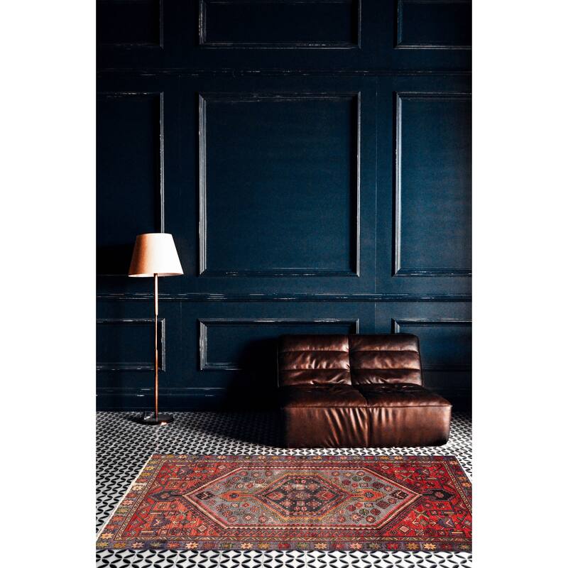 ECARPETGALLERY Hand-knotted Antalya Vintage Red Wool Rug - 3'10 x 6'11