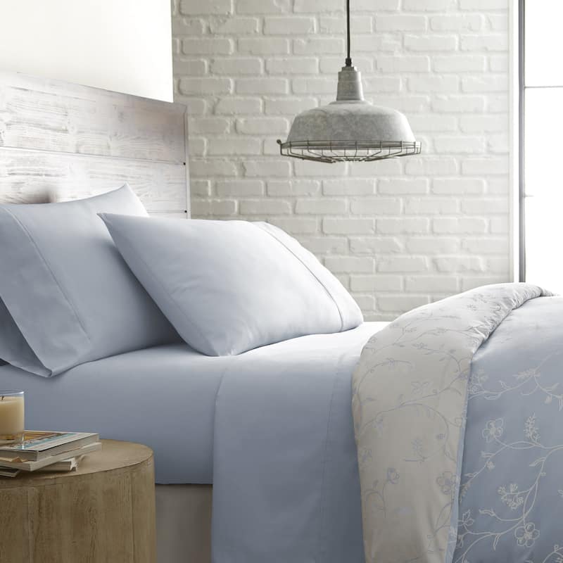 Luxury Sweetbrier Extra Deep Pocket 4-piece Cotton Bed Sheet Set