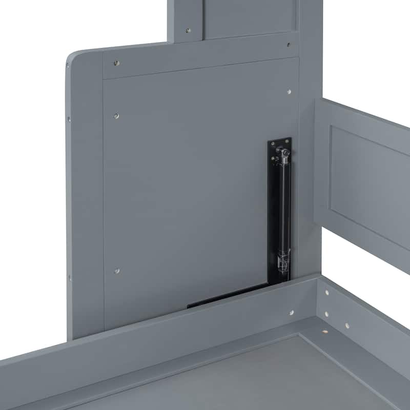 Murphy Bed with Built-in Shelf and Drawers