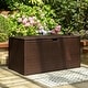 preview thumbnail 53 of 61, Outdoor 52.75"W 140 Gallon Patio Oversize Wicker Storage Bench Deck Box - 52.75"W x 29"D x 26"H