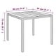 preview thumbnail 19 of 91, vidaXL 3 Piece Patio Dining Set with Cushions Black Poly Rattan - 18.9" x 21.7" x 34.6"
