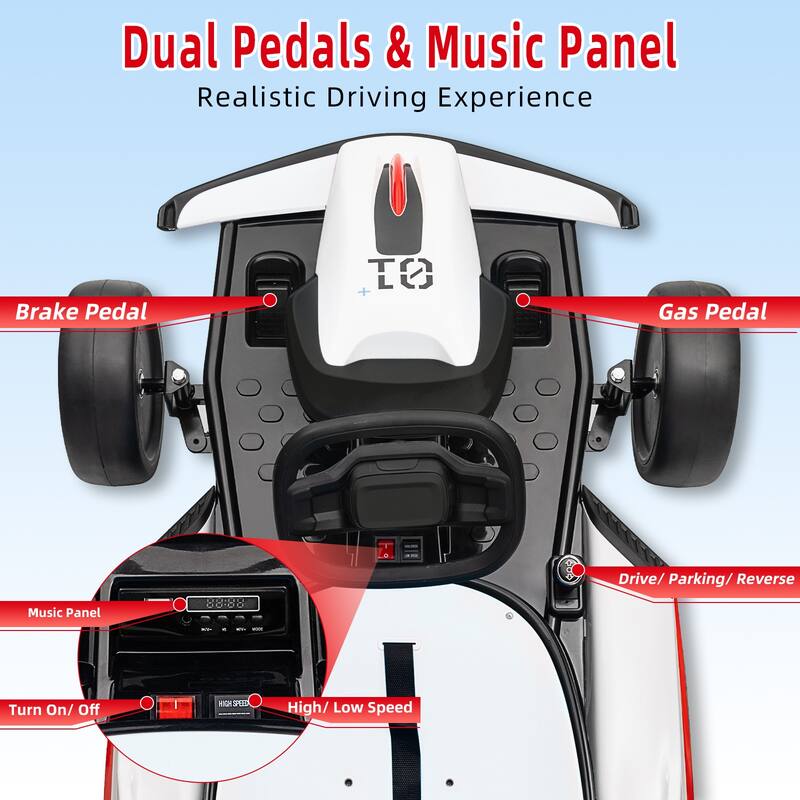 24V Electric Drift Go Kart for Kids 6-12 Best Gift