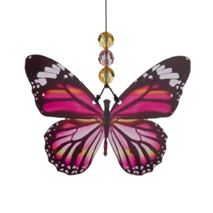 Butterfly Chime 32" - Pink Monarch