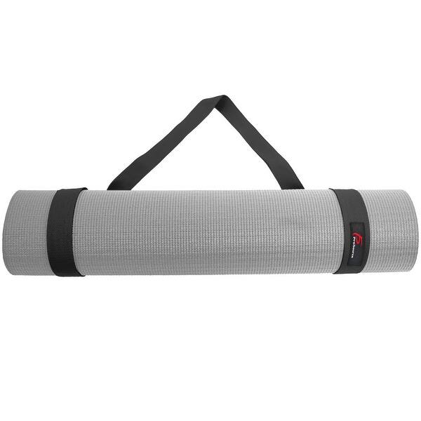 Shop Prosourcefit Yoga Mat 100 Durable Cotton Easy Cinch Sling Carry Strap Harness Carrier Black 38 L X 1 W Overstock 21587967
