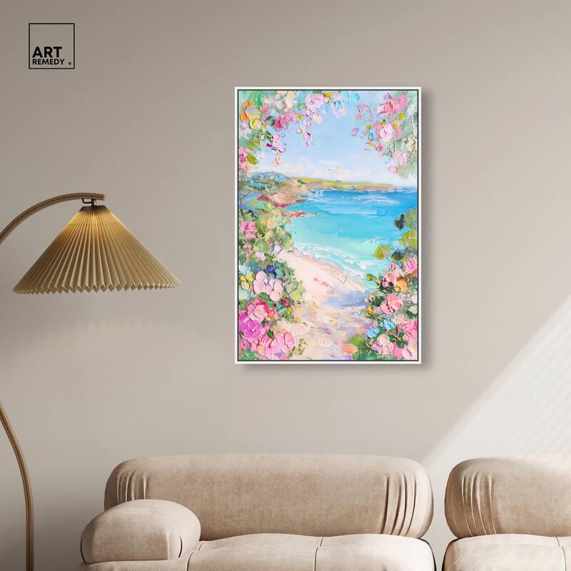 Hillside Harbor View II Canvas by Art Remedy
