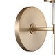 preview thumbnail 3 of 2, Hatfield 1 Light Vibrant Gold Wall Mount - 5'' W x 18.5'' H x 6'' D