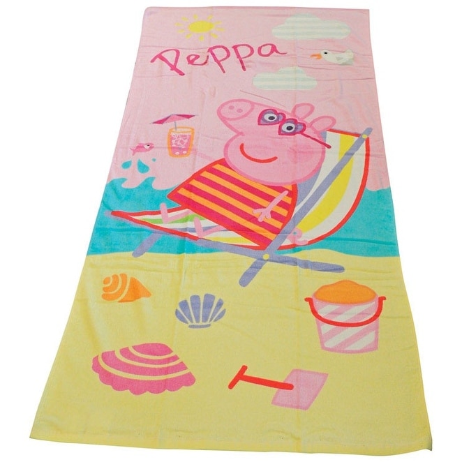 peppa pig hooded beach towel