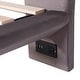preview thumbnail 13 of 11, Gray Full Size Upholstered Platform Bed with Sensor Light and USB Port