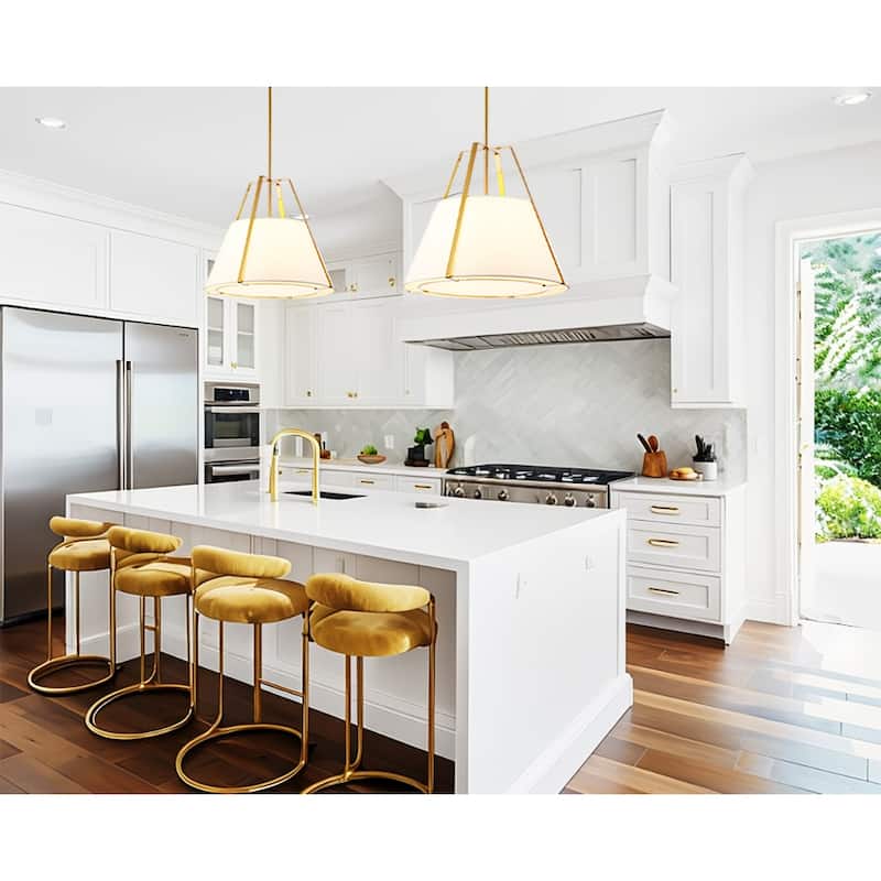 1-Light Single Pendant, Modern & Elegant Design - 18 - Gold