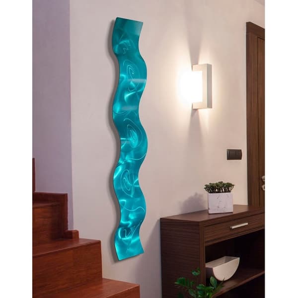Statements2000 3d Metal Wall Art Accent Sculpture Modern Abstract Decor By Jon Allen Wave 46 5 X 6 Overstock 27088896
