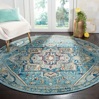 SAFAVIEH Savannah Georgina Boho Oriental Polyester Medallion Rug