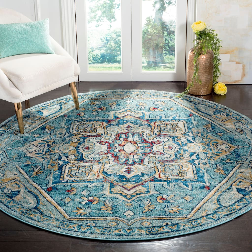 SAFAVIEH Savannah Georgina Boho Oriental Polyester Medallion Rug