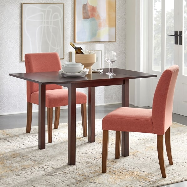 slide 2 of 8, Simple Living Jordan 3-piece Drop-leaf Dining Set Summer Pink