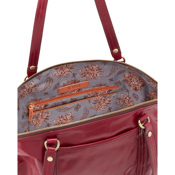 hobo flourish leather shoulder bag