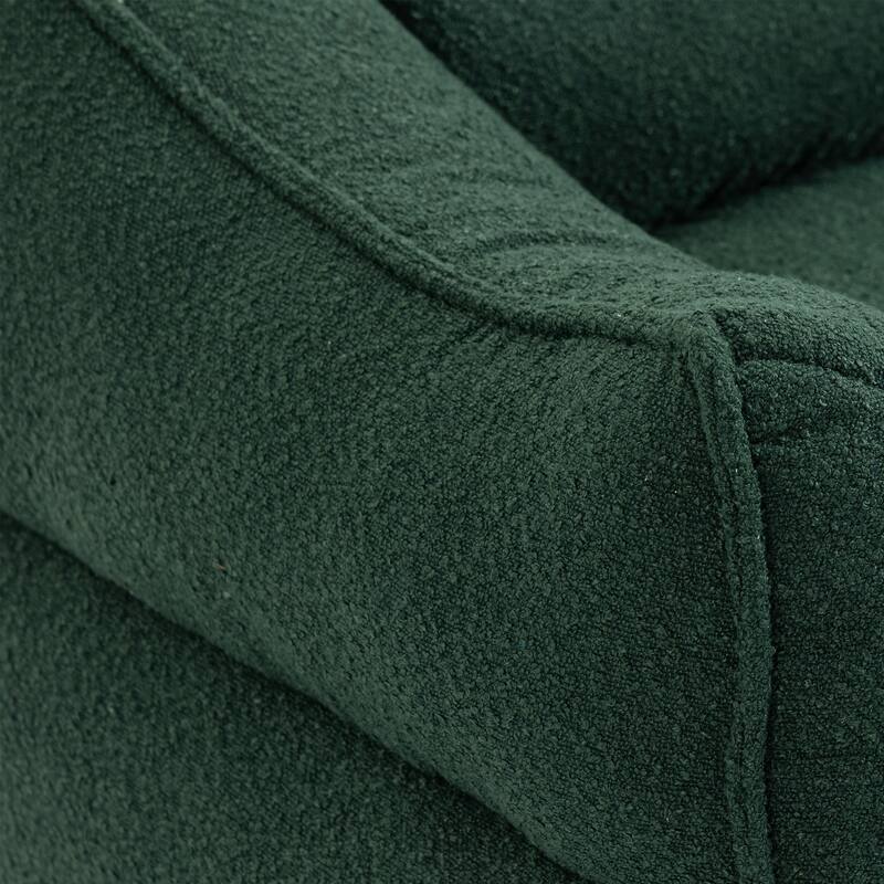 GDFStudio - COOLMORE Boucle Bean Bag Chair with Memory Foam Filling for Ultimate Comfort