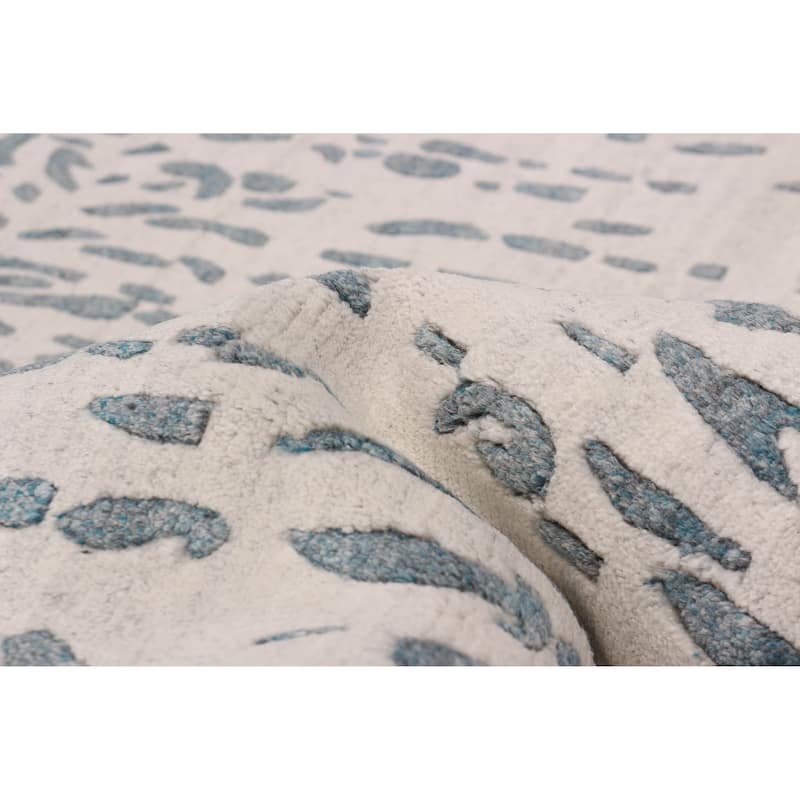 ECARPETGALLERY Hand-knotted Alma Ivory Wool Rug - 7'11 x 9'10