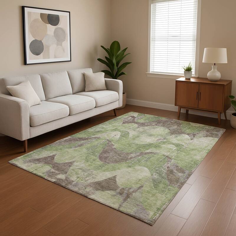 Premium Washable Super Soft Contemporary Mayfield Rug - Aloe - 8' x 10'