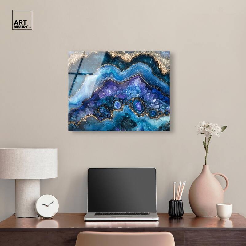 Galactic Geode II Acrylic by Art Remedy, Ready to Hang