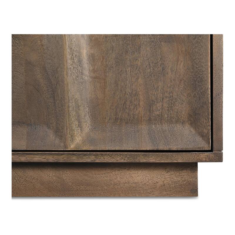NADAAL STUDIOS Evadne, Sideboard With Solid Mango Wood, Deep Brown - 72"W x18"D x30"H
