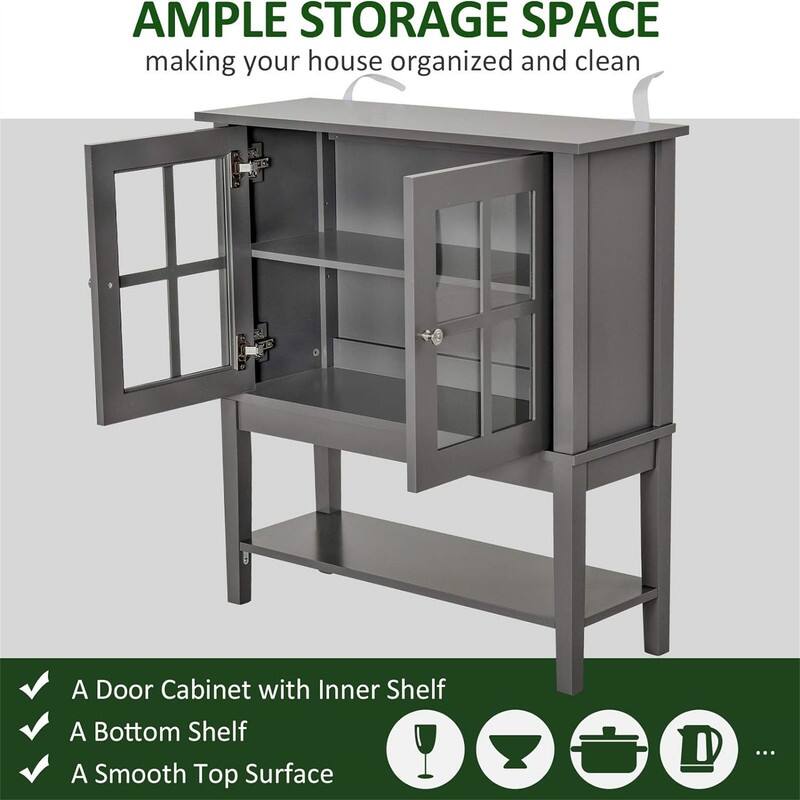 Modern Sideboard Buffet Cabinet - 31.5" L x 11'W x 33" H
