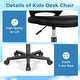 preview thumbnail 39 of 41, Height-adjustable Ergonomic Kids Desk Chair with Universal Casters-Blue