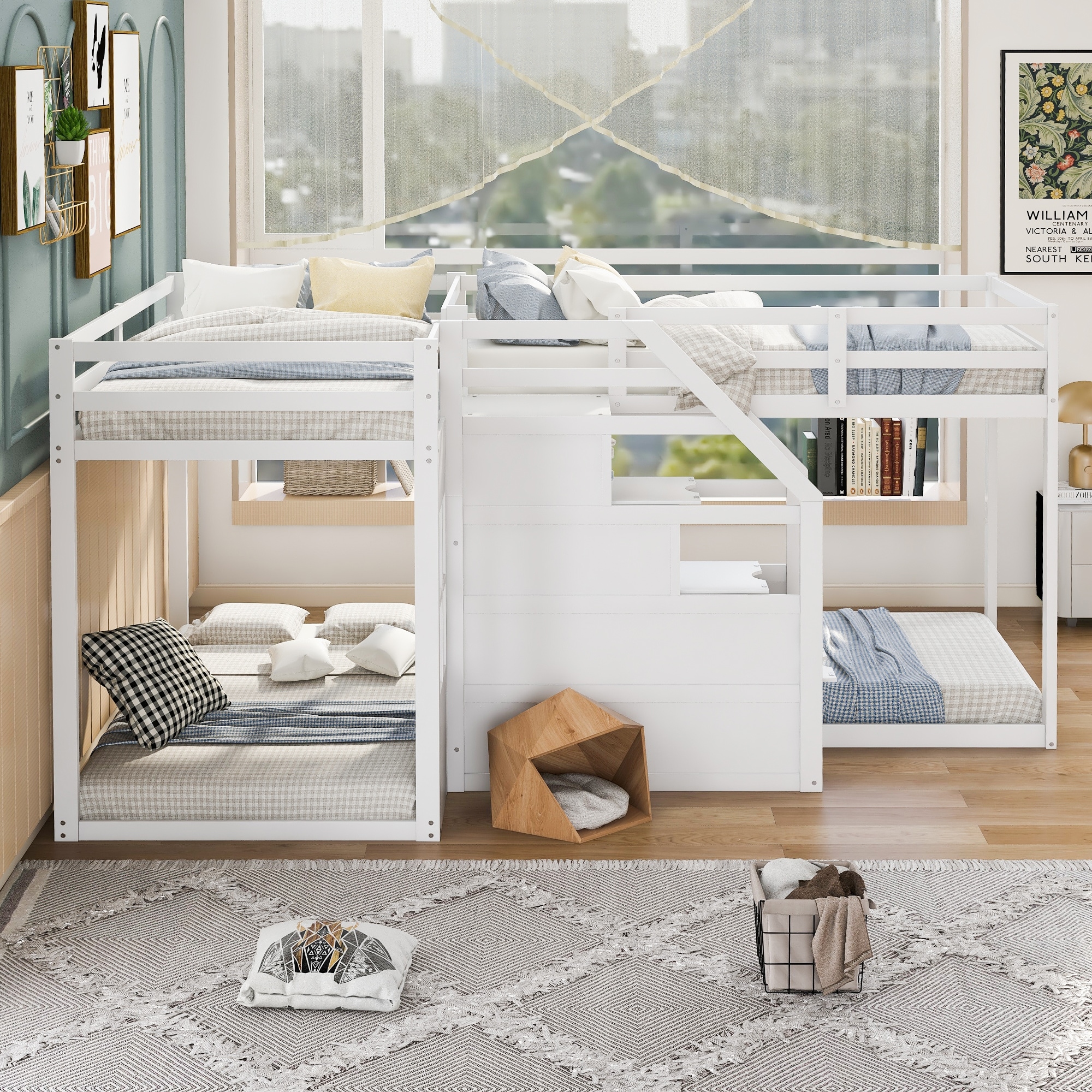 L bunk beds top