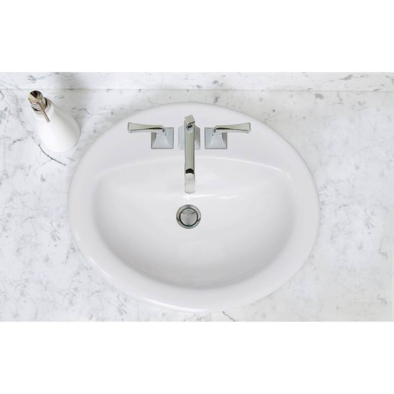 Design House Oval Drop-In Sink 20x17 Single Basin