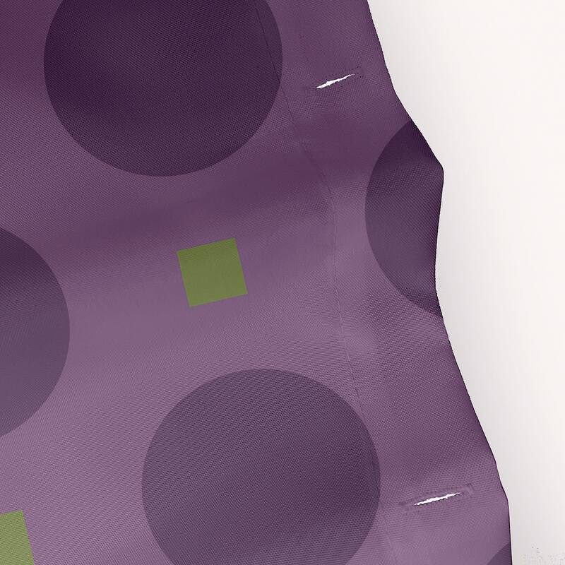 Polka-dot and Geometric Pattern Shower Curtain