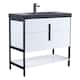Option White Matte - Black Hardware