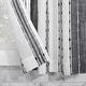 preview thumbnail 5 of 5, Archaeo Slub Texture Stripe Cotton Cafe Curtain Pair