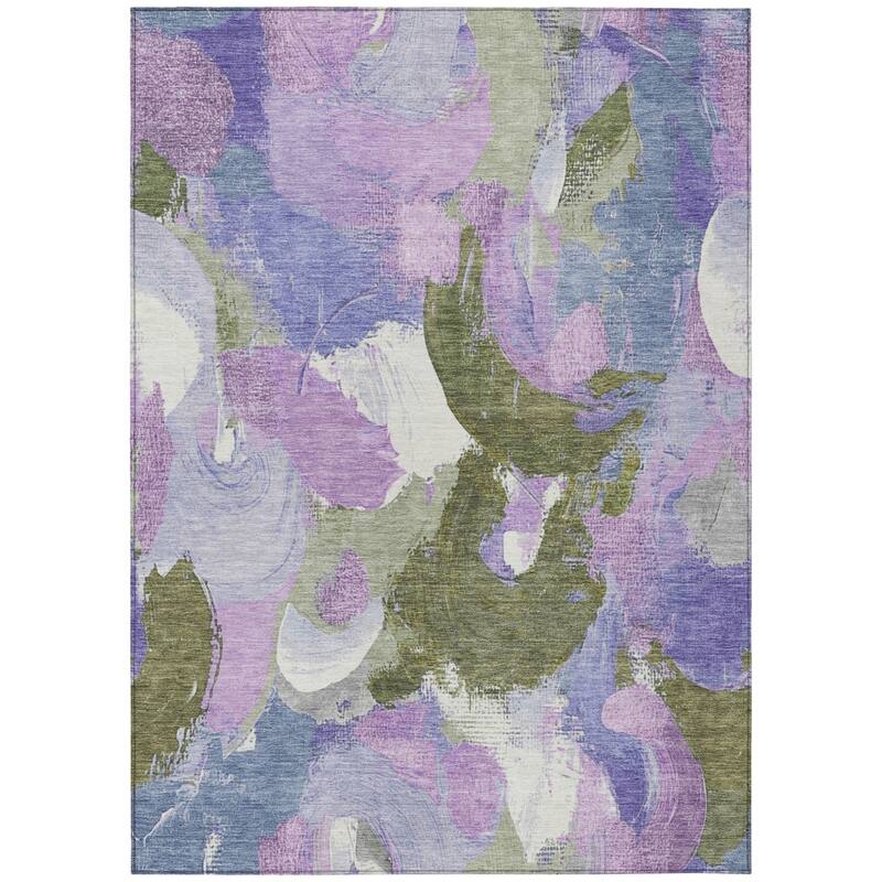 HomeRoots Abstract Transitional Rectangle Outdoor Rug