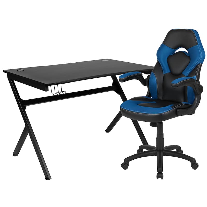 Gaming Desk Bundle - Cup/Headphone Holders, Wire Management