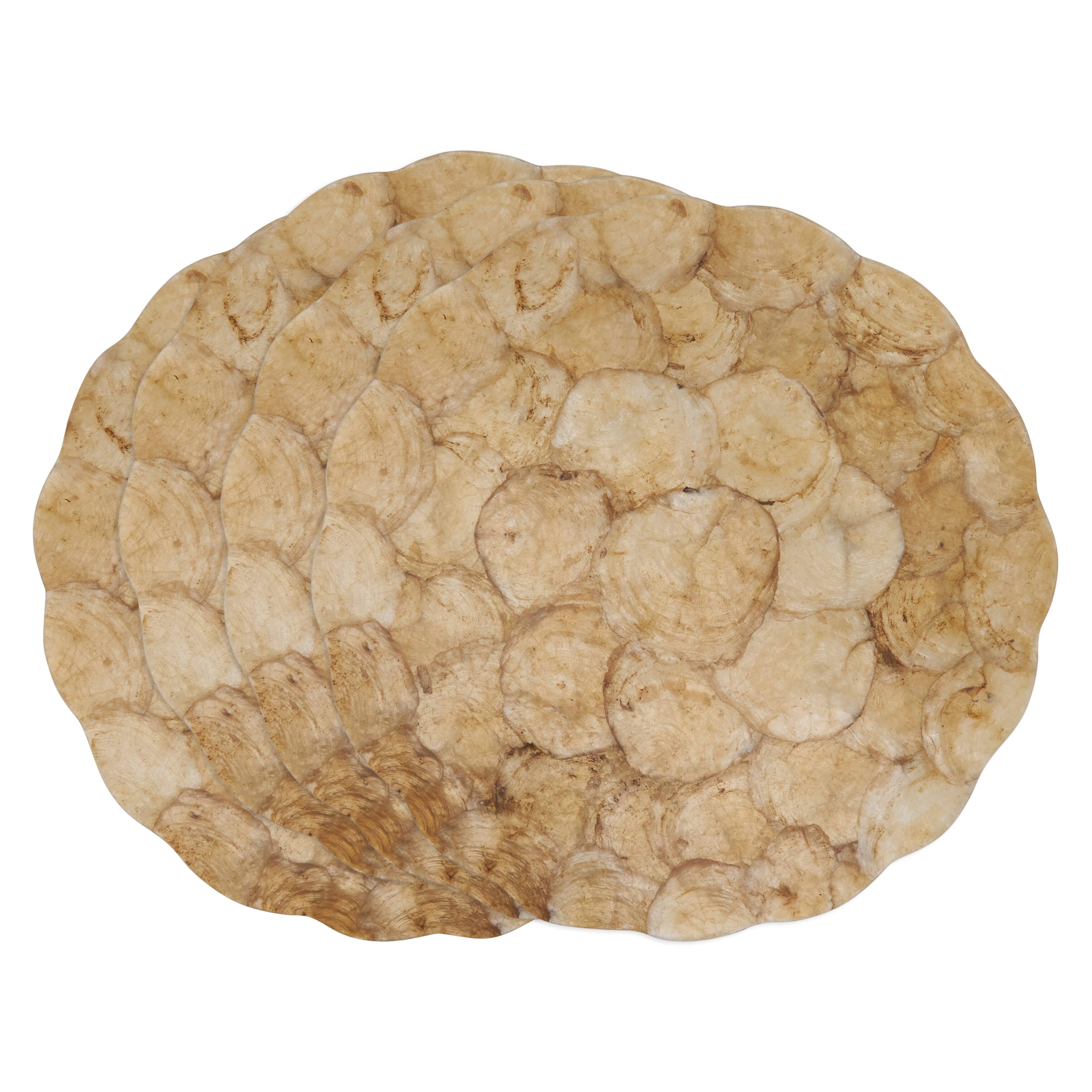 Capiz Placemats With Scalloped Design (Set of 4) Bed Bath & Beyond