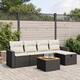 Option Black and cream 6 Piece Set