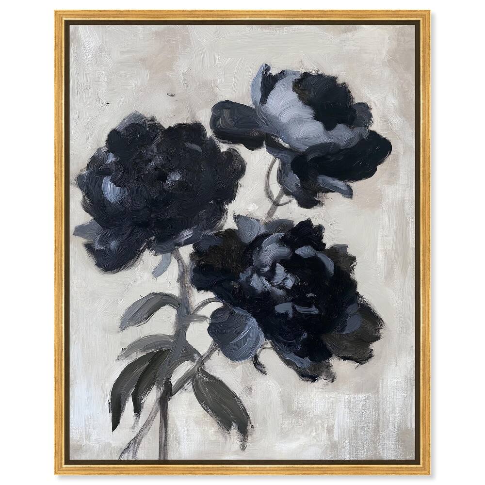 Peonies in Shadow Canvas by Art Remedy