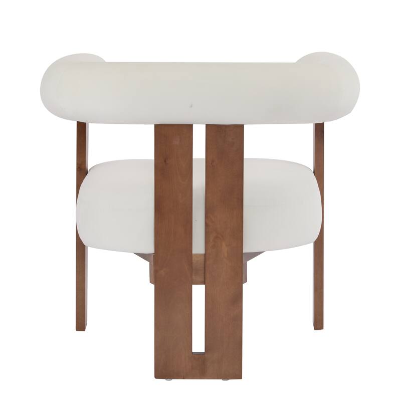 Accent Chair with Upholstered Leisure Chair with Open Armrest, Armchair