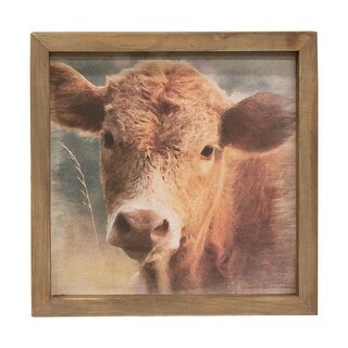 Cow Portrait Framed Print - Bed Bath & Beyond - 36949312