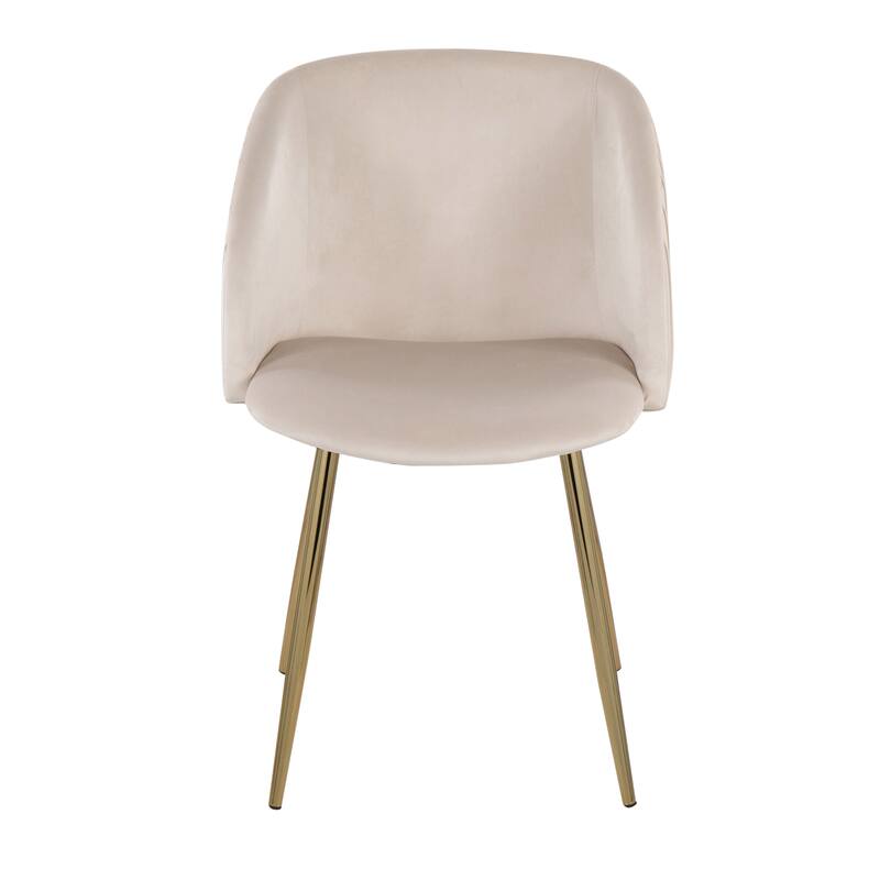 Silver Orchid Harding Pleated Chair - Set of 2 - White